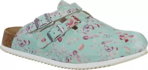 Zoccolo Birkenstock con cinturino sul tallone Kay Flower Field Mint taglia 38 - Foto 1 di 2