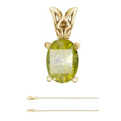 Colgante de diamantes Millennial Sunrise de oro amarillo de 14 k (amarillo de 0,44 quilates () I1-i2) Foto 1 de 4