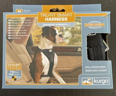 Arnés inteligente Kurgo Tru-Fit fuerza mejorada para perros medianos probado contra choques Foto 1 de 4