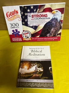 Fair Hope’s Promise puzzle Strong & Courageous plus Meditation Guide - Picture 1 of 8