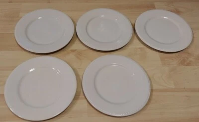 Farberware Enrejado 4562 Platos Laterales de Pan y Mantequilla Blanco 6.5" Lote de 5 Foto 1 de 2