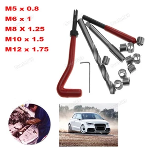 Car Metric Thread Repair Insert Kit M5/M6/M8/M10/M12 Helicoil Car Pro Coil Tool - Picture 1 of 13