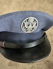 Vtg U.s Air Force Blue Dress Uniform Hat Bancroft Cap Company Sz 7 1/4 Usaf Wool