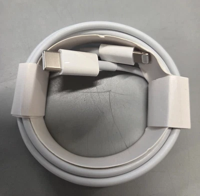 New USB-C to Lightning Genuine OEM iPhone Fast Charger Charging Cable - (1m) - Image 1 of 4