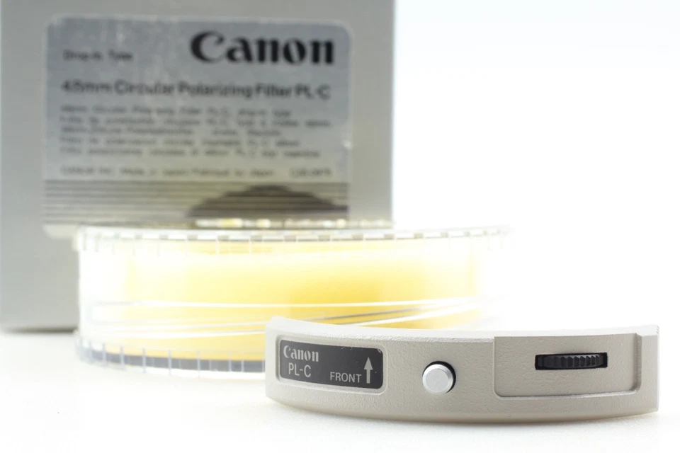 Mint in Box Canon PL-C 48mm Drop-In Circular Polarizing Filter 741 - Image 1 of 4