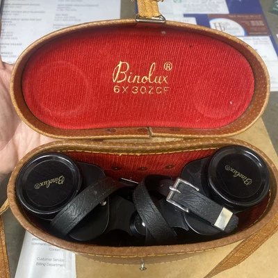 Binóculos vintage Binolux 6X30ZCF com estojo **RARO**feitos no Japão - Imagem 1 de 4