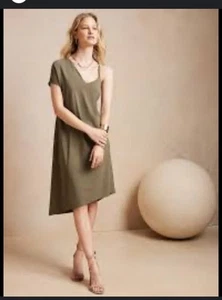 Vestido midi asimétrico de un hombro Banana Republic para mujer talla M. Nuevo con etiquetas - Imagen 1 de 9