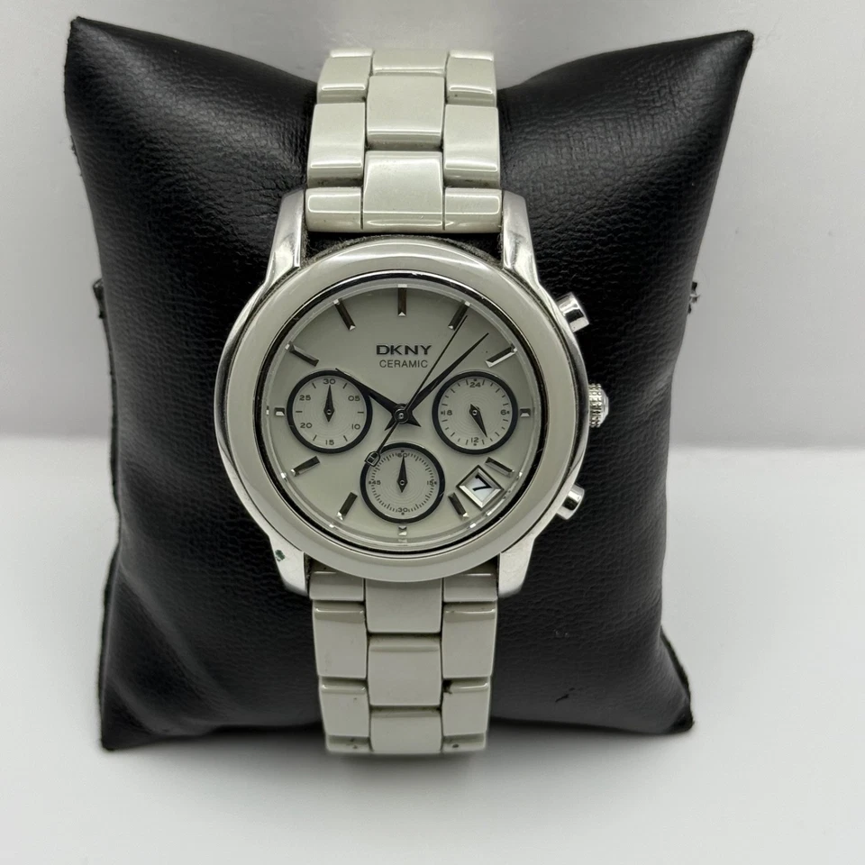 Reloj DKNY Cerámica Cronógrafo Cuarzo Esfera Fecha 38mm NY-8506 Pulsera Unisex Foto 1 de 4