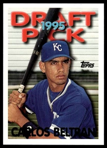 1995 Topps Traded & Rookies Carlos Beltran Rookie Kansas City Royals #18T - Picture 1 of 2