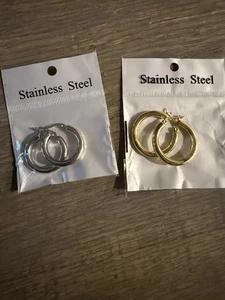 edelstahl creolen damen - Bild 1 von 1