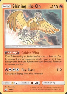 Shining Ho-Oh SM70 Sm Holo Shining Legends Sun and Moon - Picture 1 of 2