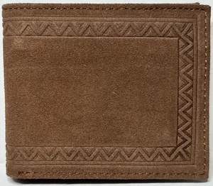 Cartera Justin Roughout Cuero Doble Plegable Marrón RFID Western 23093842W1 - Imagen 1 de 4