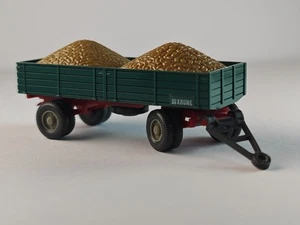 WIKING Rimorchio agricolo verde patina con carico di barbabietole 1983 - 1990 1:87 - Foto 1 di 8