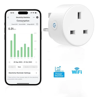 Wireless Smart Plug WiFi Socket Power Switch for Google Home & Alexa - Image 1 of 4