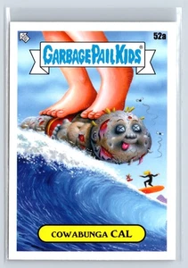 2022 on Vacation GPK Garbage Pail Kids Sticker Goes Cowabunga CAL Base #52a - Picture 1 of 5