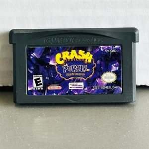 Crash Bandicoot Purple: Ripto’s Rampage Nintendo Game Boy Advance Cartridge - Picture 1 of 3