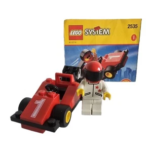 LEGO 2535 Formula 1 Racing Car City Town 1998 Minifigure and Instructions - Bild 1 von 7