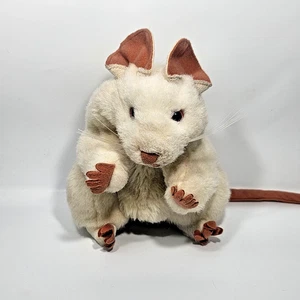 Folkmanis White Mouse Puppet Plush Full Body Rat Story Telling Animal Learning - Picture 1 of 8
