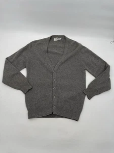 Vintage Pringle 100 % Kaschmir VNeck Strickjacke Pullover blau Made in Scotland Herren M - Bild 1 von 7