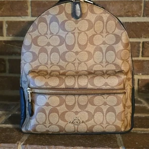 Coach Mini Charlie Rucksack aus charakteristischem Canvas braun - Bild 1 von 6