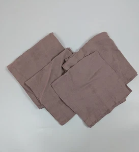Fieldcrest Luxury 100% Linen Napkins 19x19 Dusty Rose Set of 4 EUC - Picture 1 of 3