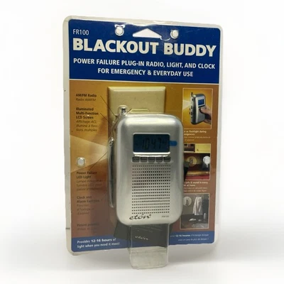 Luz de reloj de radio enchufable Blackout Buddy Power Failure ideal para emergencias Foto 1 de 4