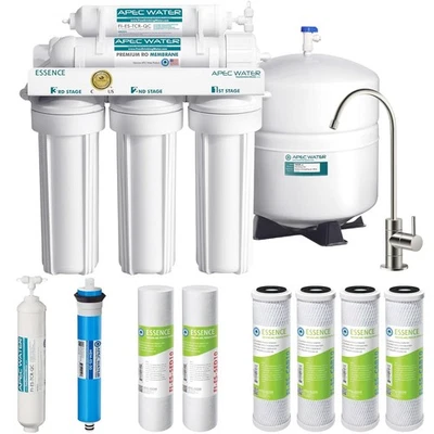 APEC Essence 5 Stage Reverse Osmosis RO Drinking Water Filter System ROES-50X - Image 1 of 4
