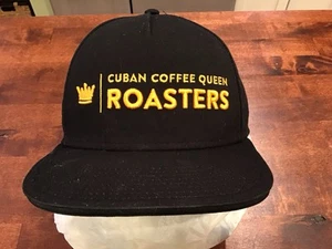 New CUBAN COFFEE QUEEN ROASTERS Logo Hat Cap, BLACK, SnapBack, Key West - Bild 1 von 6