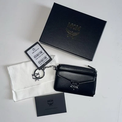 NUEVO CON ETIQUETAS MCM Patricia Mini Visetos Estuche para Tarjetas Estuche para Llaves Foto 1 de 4