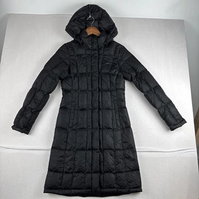 North Face Womens Packable Puffer Parks Coat Black XS Detachable Hood 550 - Image 1 of 4
