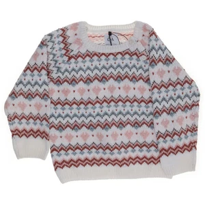 Baby C&A, Strickpullover, Größe: 92, Weiß/Mehrfarbig #1pF - Bild 1 von 5