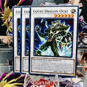3x Yugioh Playset Gouki Dragon Ogre DOOD-EN041 Common 1st Ed Near Mint - Picture 1 of 1