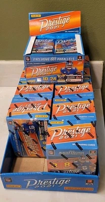 Tarjetas coleccionables de fútbol americano Panini Prestige 2021 NFL caja bláster caja al por menor Foto 1 de 2