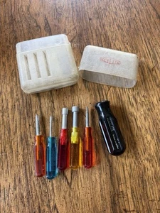 Vintage XceLite PS-7 6 Piece Screwdriver-Nutdriver Set in Case USA - Picture 1 of 2