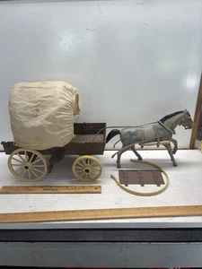 Vintage BONANZA American Character WAGON W/Grey Horse Not Complete - Picture 1 of 20