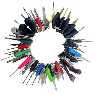 77 Heavy Construction Equipment Keys Set For JCB JLG Komatsu Kubota Yanmar - Image 1 of 4