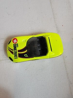 Vintage 1990s Diecast Toy Hot Wheels Mattel 1992 Anti DeConstruct Neon Yellow - Image 1 of 4