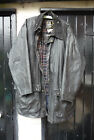  Barbour A205 Border Wax Jacket Navy - Size 46/117 - Very Good Condition. 