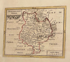 Antique Map Huntingdonshire C1780 Hand Coloured By John Sellers With County Text