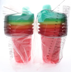 2x - The First Years Take & Toss Toddler Straw Cups - 10 Oz (4 Pack X 2 = 8 cnt) - Picture 1 of 6