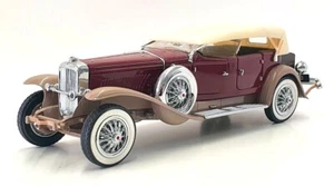 Franklin Mint 1/24 Scale 081221H - 1930 Duesenberg J Derham - Maroon/Beige - Picture 1 of 5