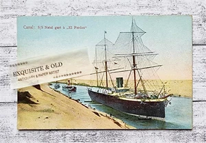 AK Canal S/S Natal gare El Ferdau Segelschiff Boot Schifffahrt Postkarte Vintage - Bild 1 von 2