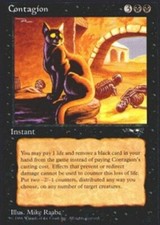 Contagion ~ Heavily Played Alliances MTG Magic UltimateMTG Black Card