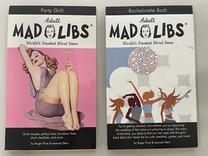 Adult Mad Libs Lot Of 2 Bachelorette Bash & Party Girl Fresh New And Unused 2005 - Picture 1 of 2