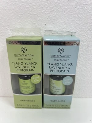 Эфирное масло Chesapeake Bay: иланг счастья, лаванда и мелкозернистое 0,33 унции упаковка 2 шт. - Изображение 1 из 4