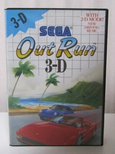 1988 SEGA MASTER SYSTEM OUT RUN 3D RETRO GAME CARTRIDGE Used F/S - Picture 1 of 6