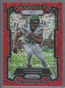 DALVIN COOK 2023 PANINI PRIZM FOOTBALL RED SPARKLE JETS #191 - Picture 1 of 2