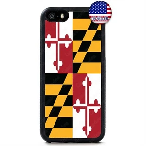 Maryland St. Teléfono Flag Cs para iPhone 16 Pro Max Plus 15 Mini 14 13 12 X XR - Imagen 1 de 5