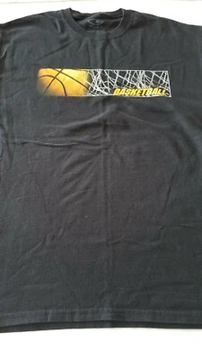 CAMISETA HOMBRE C9 CHAMPION BALONCESTO NEGRA ALGODÓN GRANDE MANGA CORTA  Foto 1 de 4