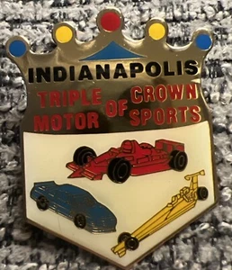Indianapolis Triple Crown Of Motor Sports Lapel Pin - Picture 1 of 2